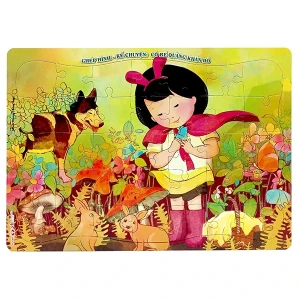 Ghép hình - kể chuyện: Cô bé quàng khăn đỏ